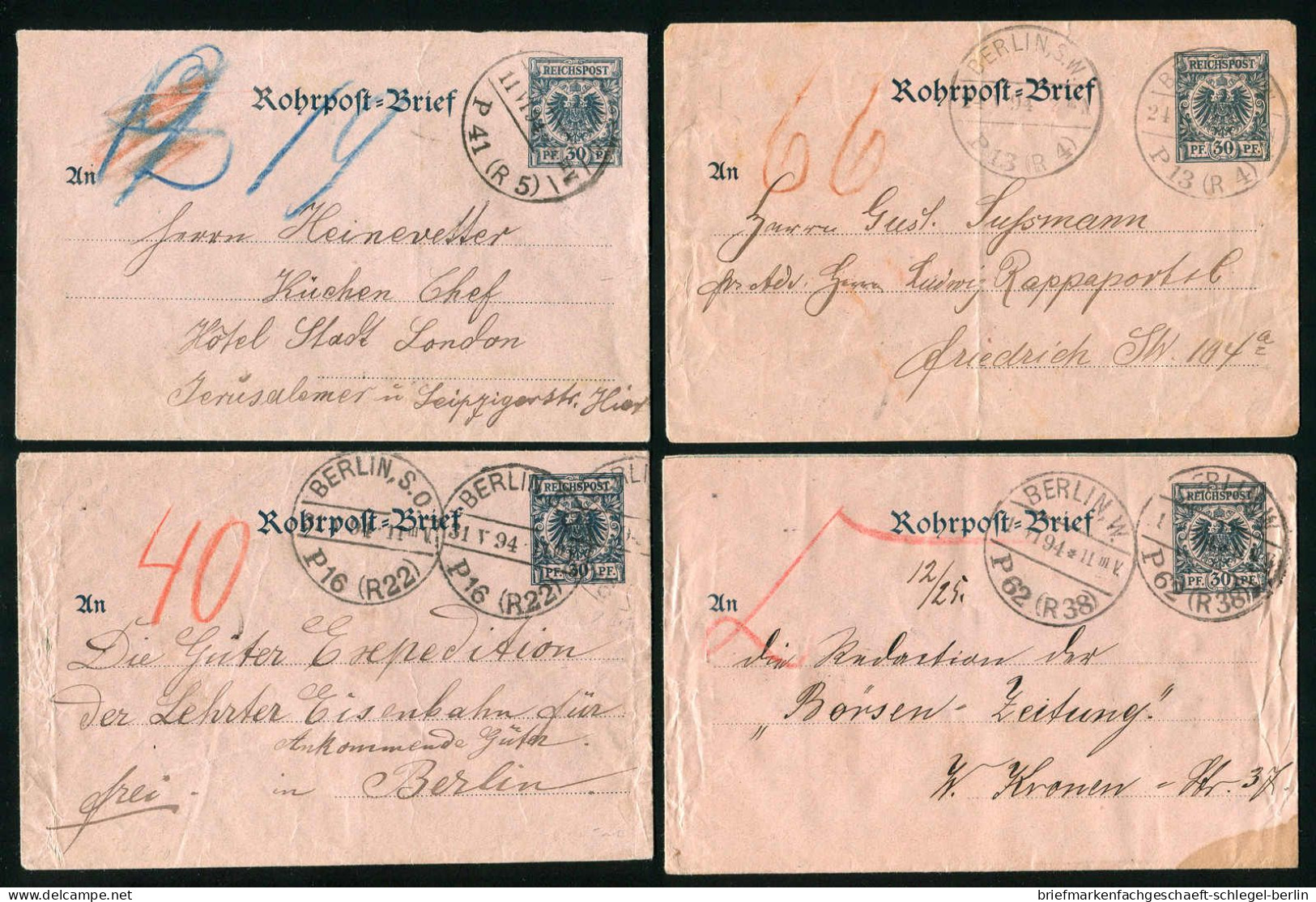 Berlin, 1894, RU 3, Brief - Autres & Non Classés