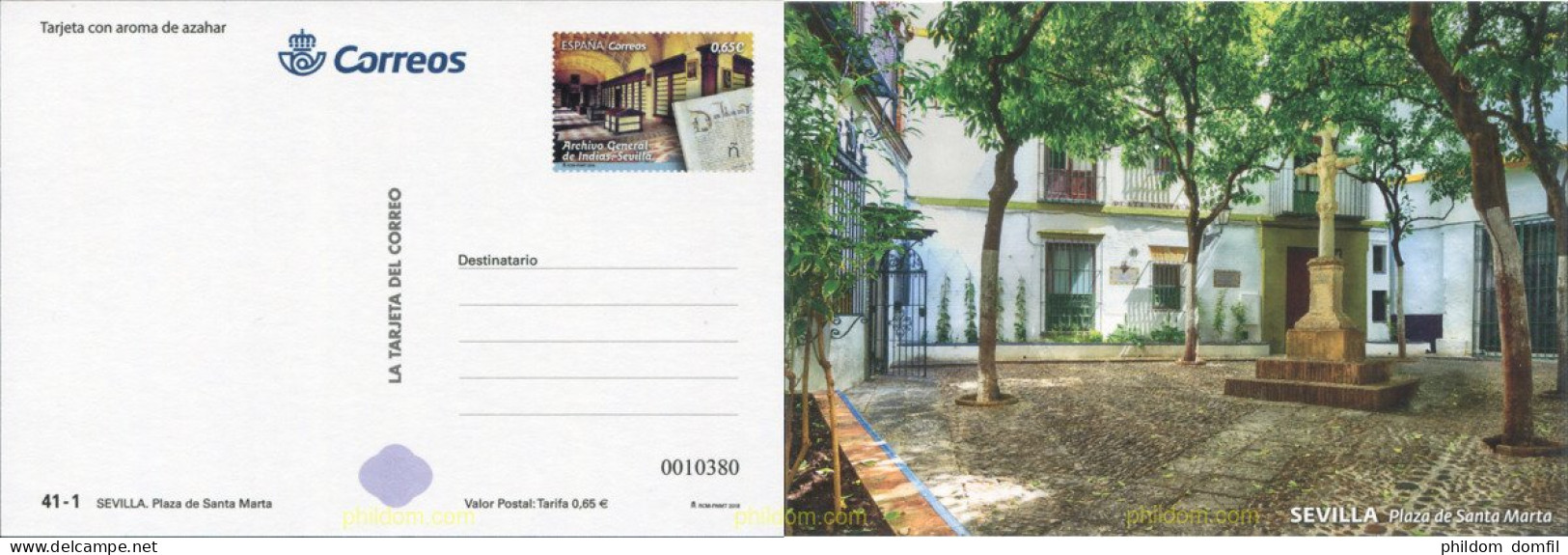 593414 MNH ESPAÑA 2018 ARCHIVO GENERAL DE INDIAS - SEVILLA - Unused Stamps