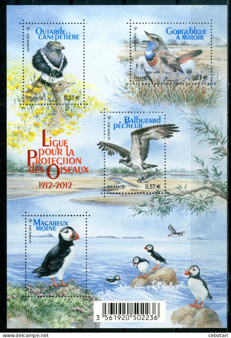 FRANCIA / FRANCE 2012** - Uccelli / Birds - Block Di 4 Val. MNH - Other & Unclassified