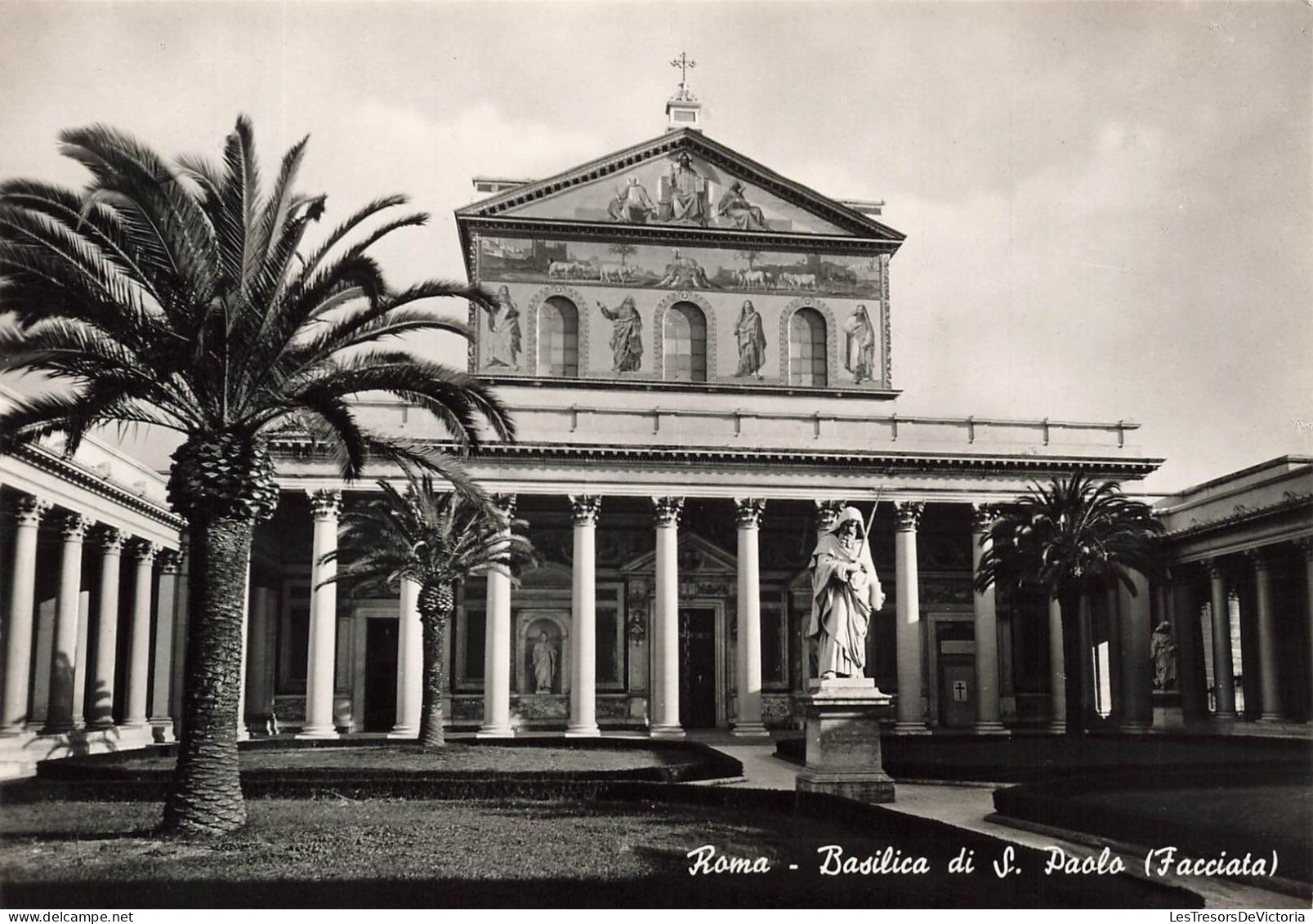ITALIE - Roma - Basilica Di S Paolo (facciala) - Vue Générale - Vue De L'extérieure - Carte Postale - Kerken