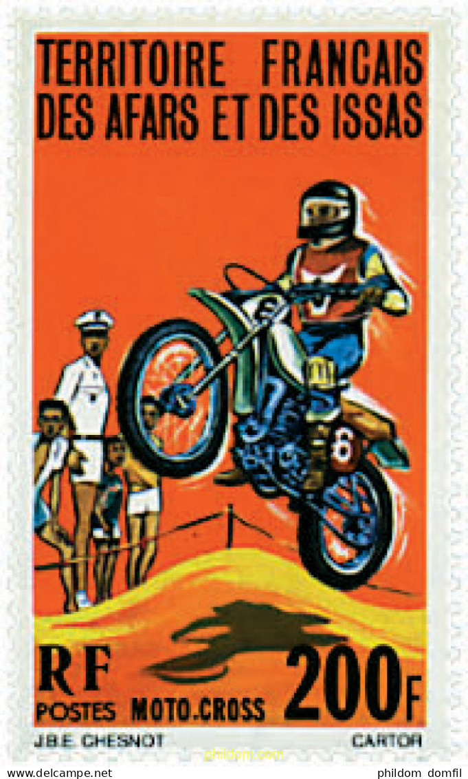 69873 MNH AFARS E ISSAS 1977 MOTOCROSS - Nuevos