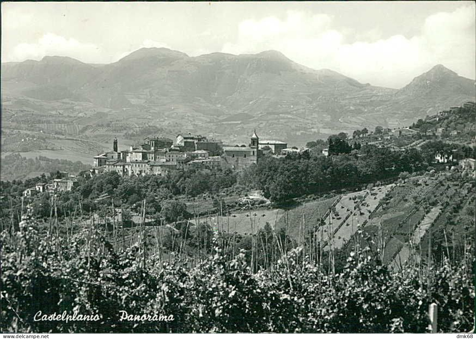 CASTELPLANIO ( ANCONA ) - PANORAMA - EDIZIONE SANTELLI - SPEDITA - 1950s (20656) - Ancona