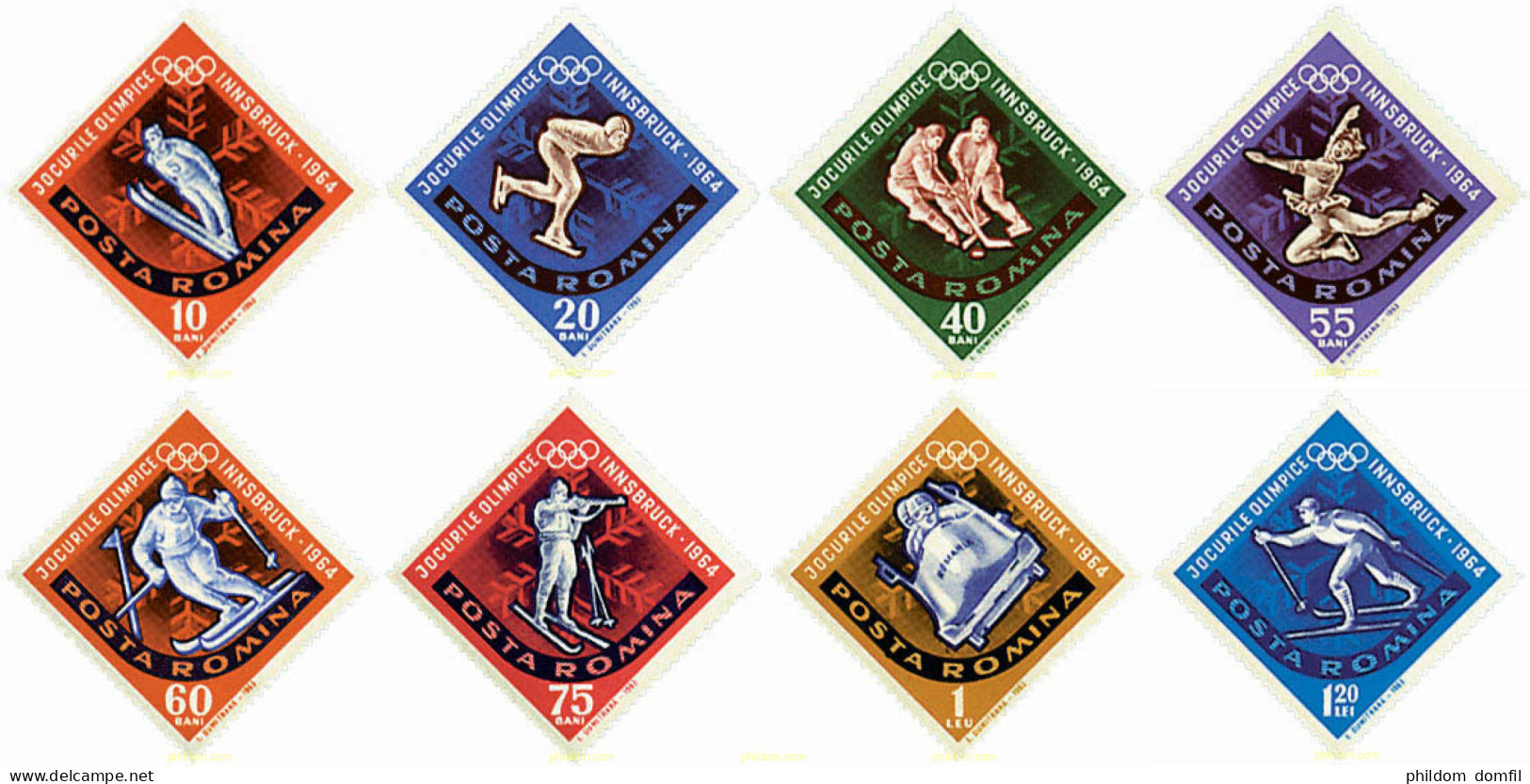 71615 MNH RUMANIA 1963 9 JUEGOS OLIMPICOS DE INVIERNO. INNSBRUCK 1964 - Altri & Non Classificati