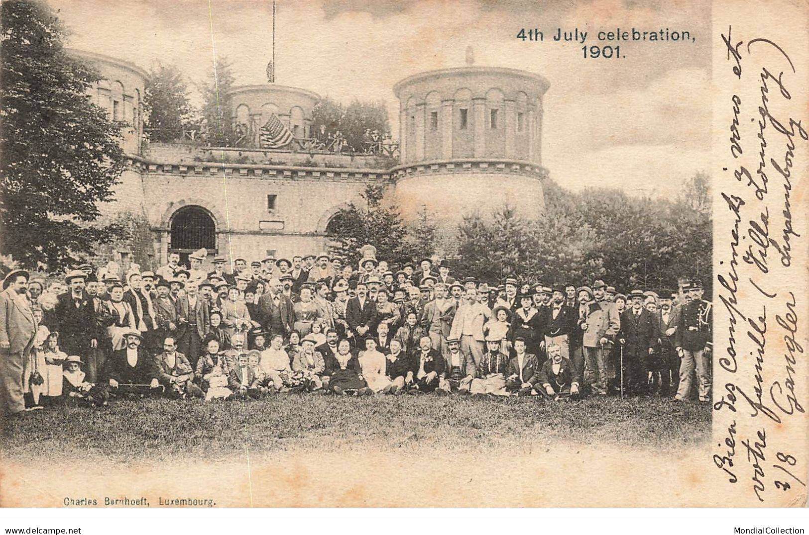 AHEP12-0063- LUXEMBOURG FORT THUNGEN 4TH JULY CELEBRATION 1901 - Other & Unclassified