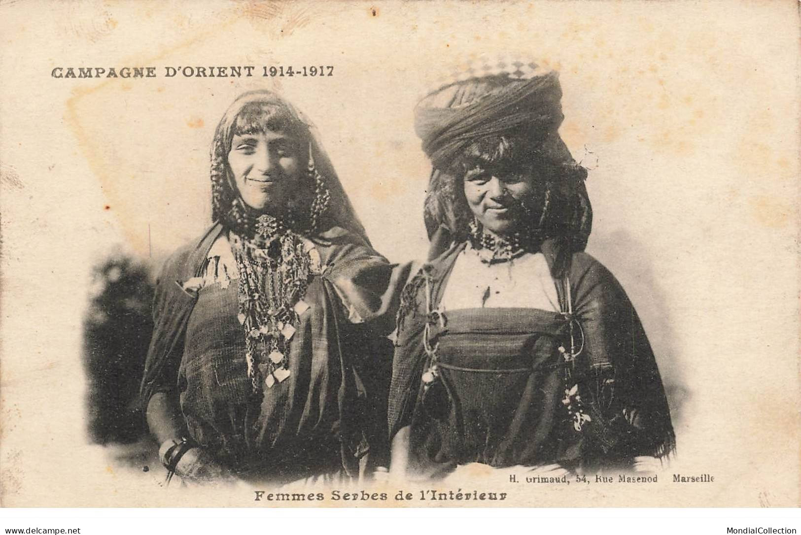 AHEP12-0027- GRECE CAMPAGNE D ORIENT 1914-1917 FEMMES SERBES DE L INTERIEUR - Greece