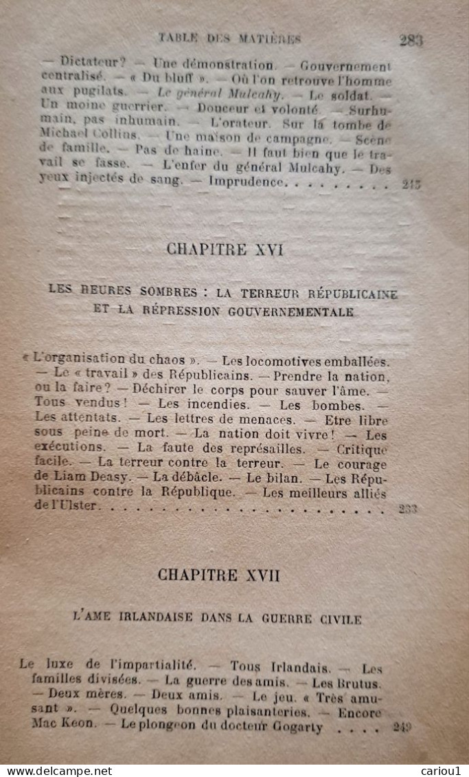 C1 Simone TERY En IRLANDE Guerre Independance Guerre Civile 1923 DEDICACE Envoi PORT INCLUS France