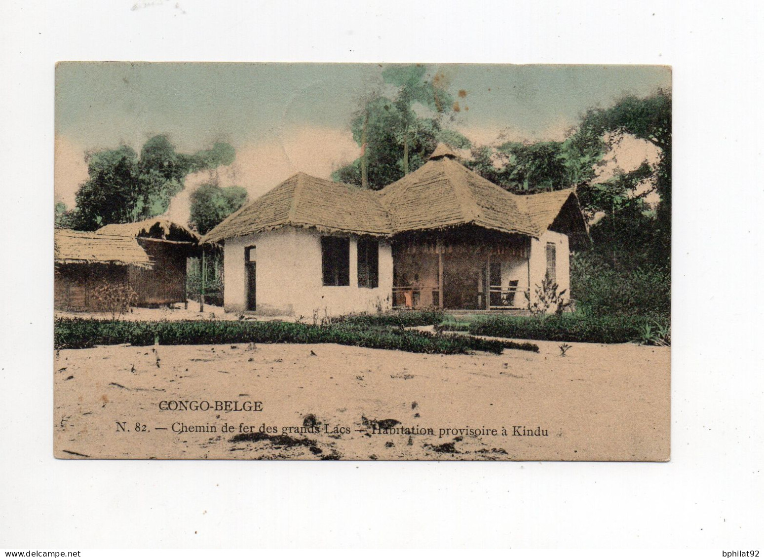 !!! CONGO BELGE, CPA RECOMMANDEE D'ELISABETHVILLE DE 1911 POUR BRUXELLES - Brieven En Documenten