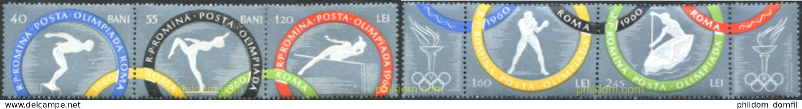 7069 MNH RUMANIA 1960 17 JUEGOS OLIMPICOS VERANO ROMA 1960 - Altri & Non Classificati