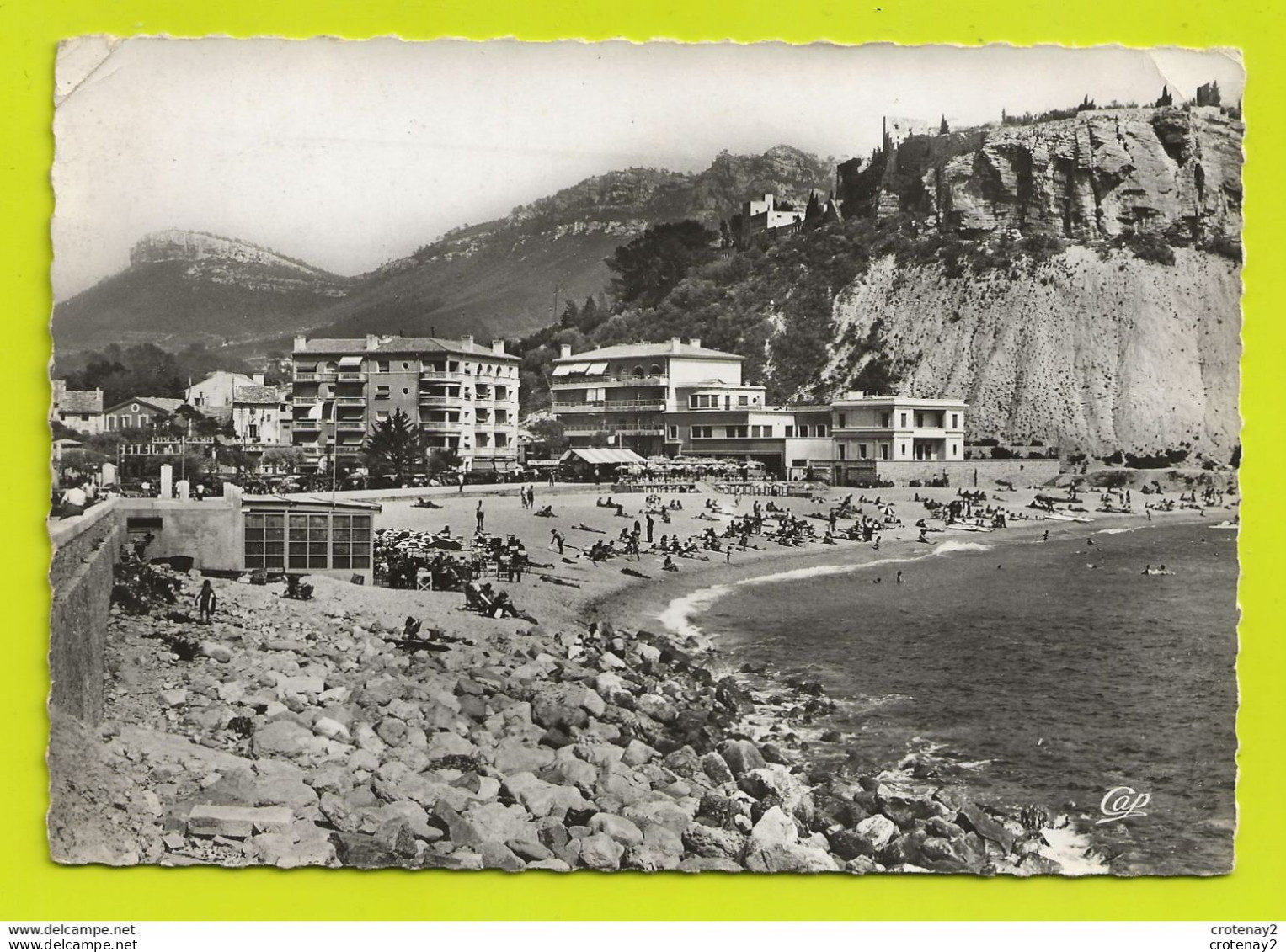 13 CASSIS N°799 La Grande Plage VOIR DOS Et Flamme En 1959 - Cassis