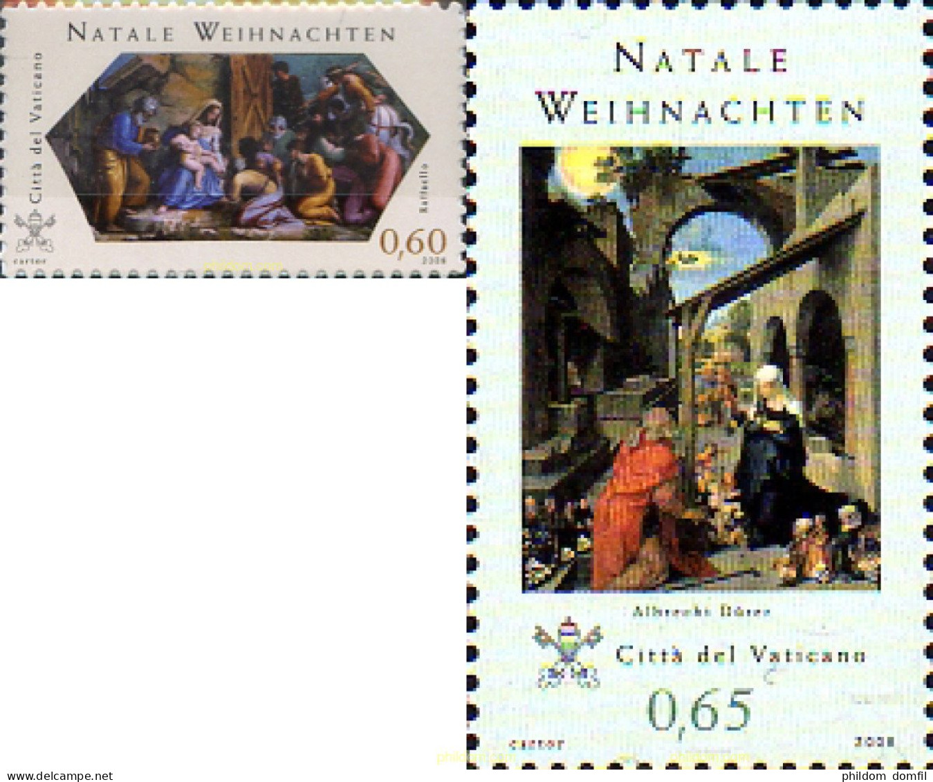 224326 MNH VATICANO 2008 NAVIDAD - Neufs