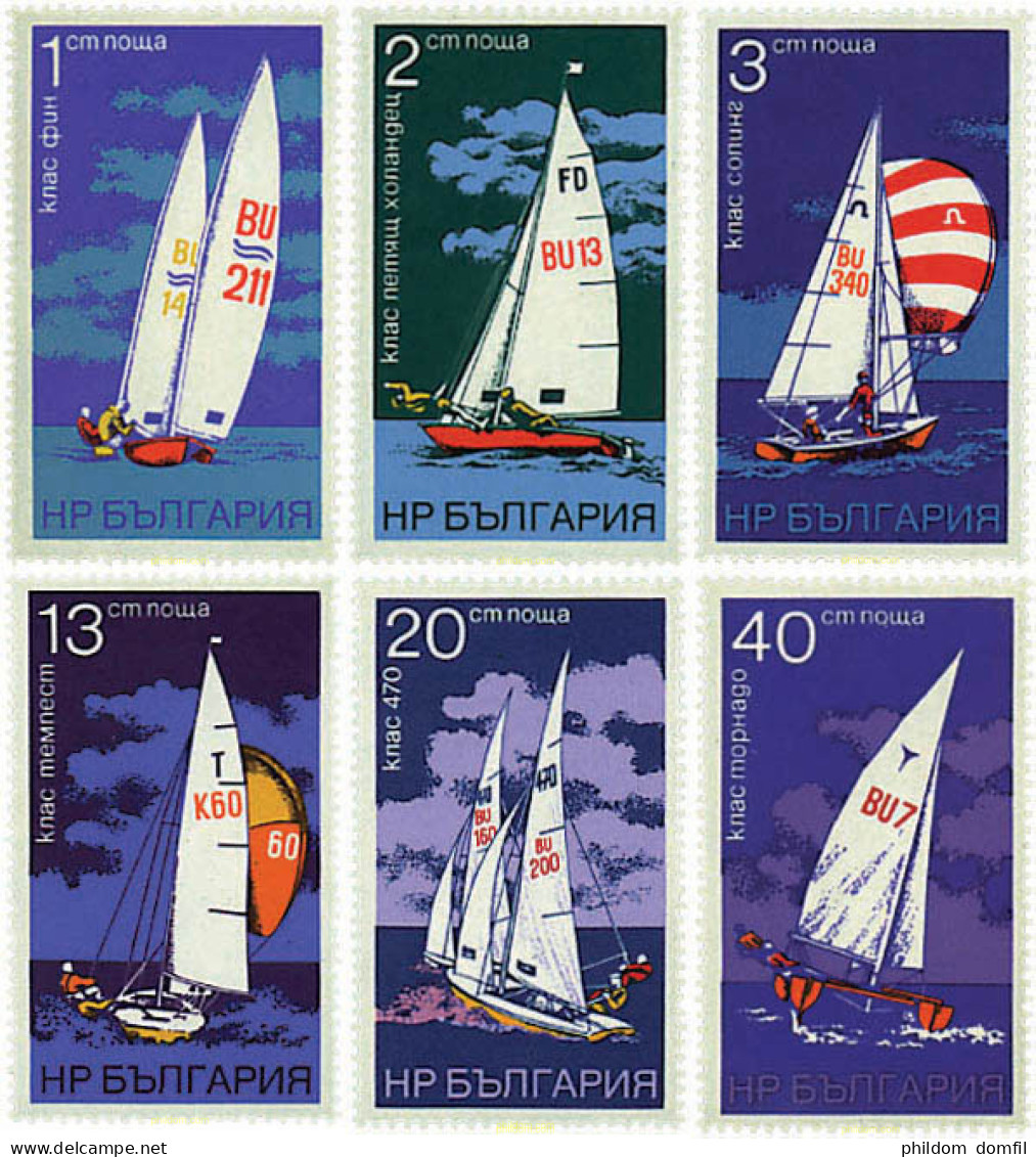 81480 MNH BULGARIA 1973 DEPORTES DE VELA - Unused Stamps