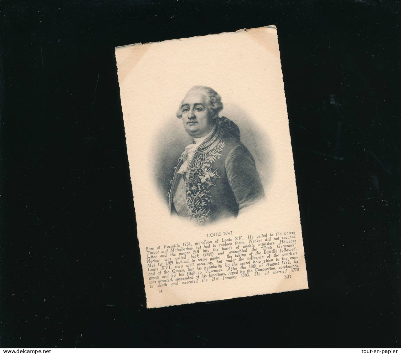 CPA  Histoire - Homme Célèbre - ND Photo - Louis XVI - Geschiedenis
