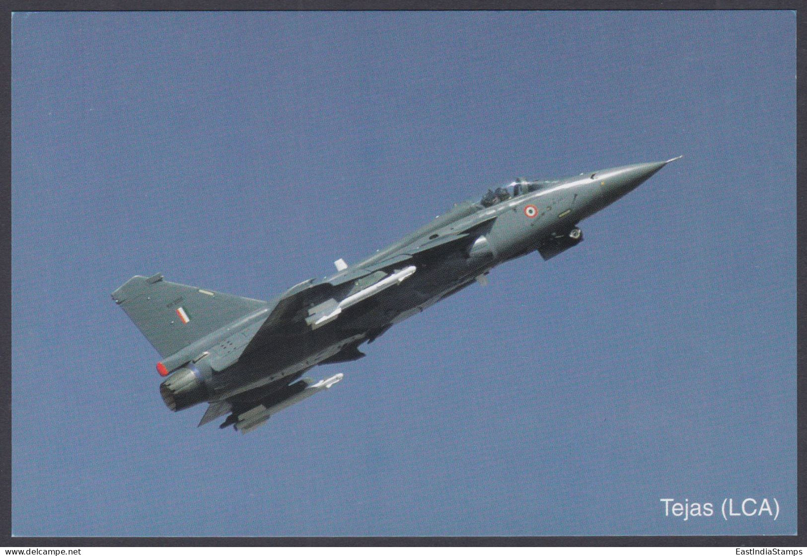 Inde India 2007 Mint Postcard Bangalore Air Show Tejas, LCA, Indian Air Force Fighter Jet, Aircraft, Airplane, Aeroplane - India