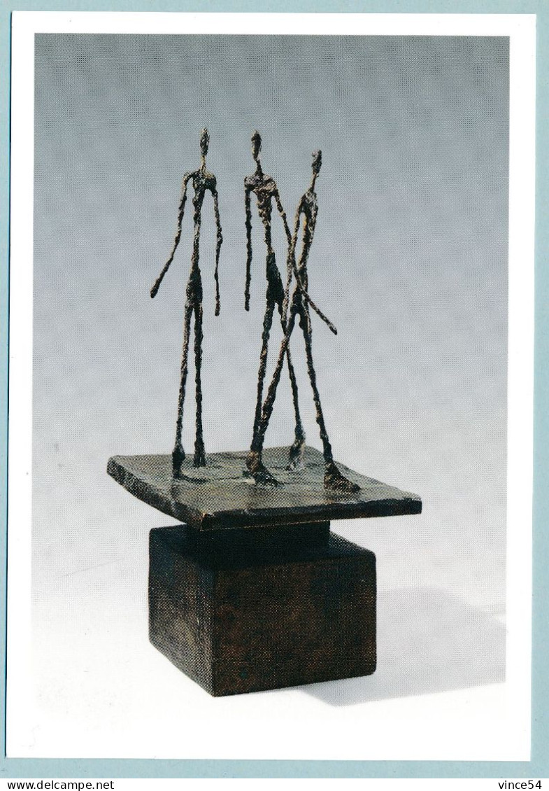 Alberto Giacometti - Trois Hommes Qui Marchent (Petit Plateau) Ou Groupe De Trois Hommes - 1948 - Bonze - Sculptures