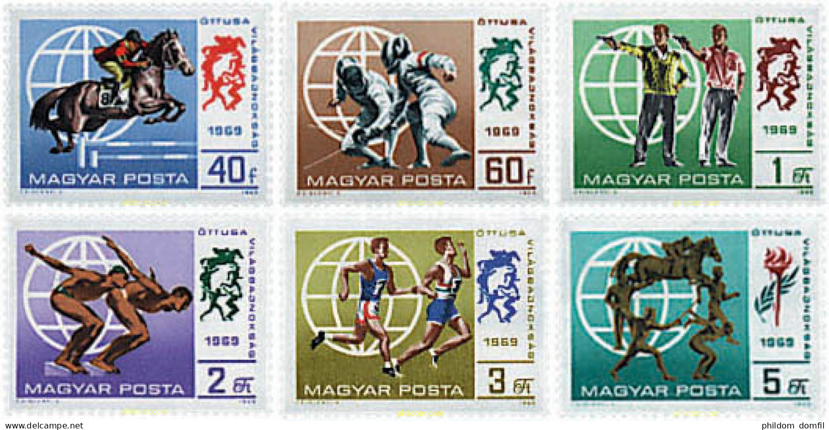 64057 MNH HUNGRIA 1969 PENTATHLON MODERNO - Ongebruikt