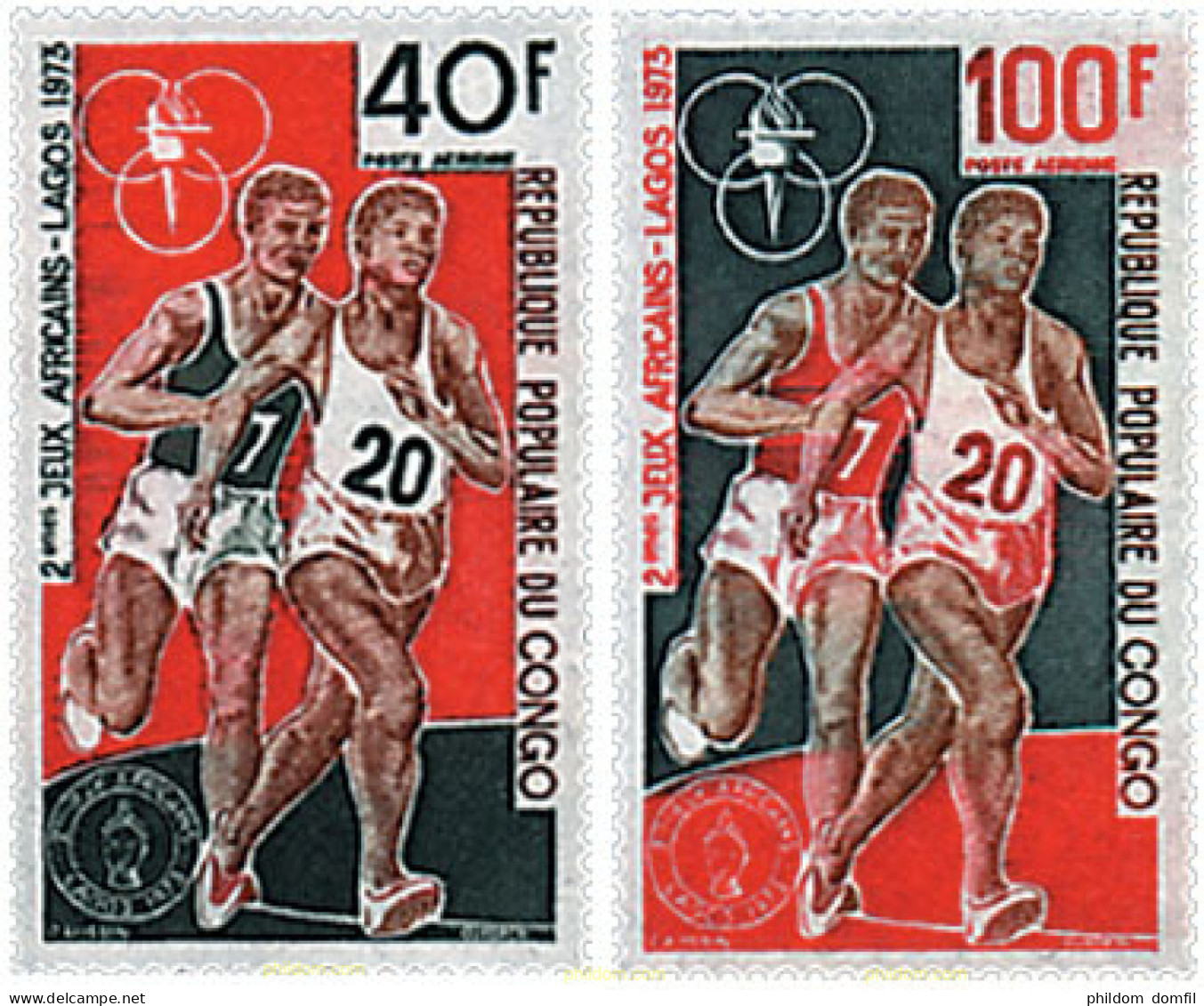 73300 MNH CONGO 1973 2 JUEGOS AFRICANOS EN LAGOS. - Mint/hinged