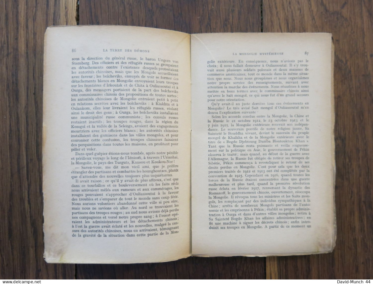 Bêtes, Hommes Et Dieux De Ferdinand Ossendowski. Paris, Librairie Plon. 1924 - 1901-1940