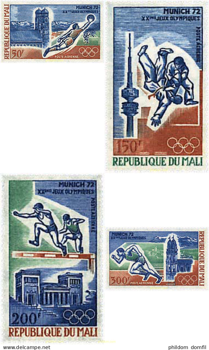 68497 MNH MALI 1972 20 JUEGOS OLIMPICOS VERANO MUNICH 1972 - Mali (1959-...)