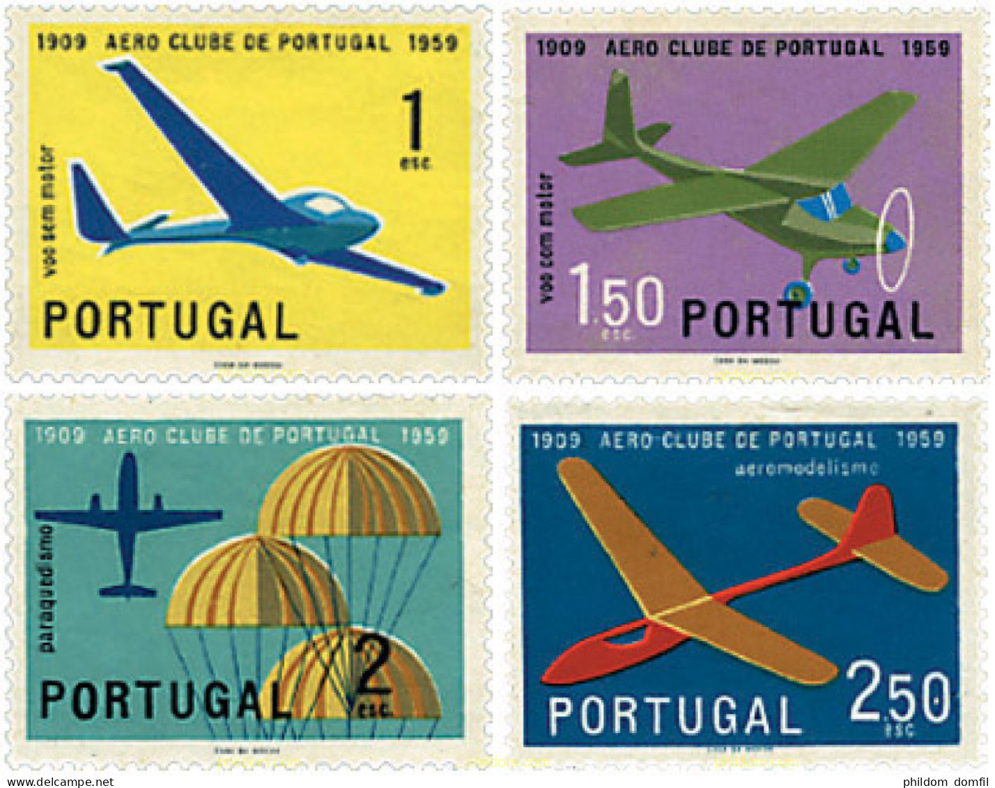 69272 MNH PORTUGAL 1960 50 ANIVERSARIO DEL AEROCLUB DE PORTUGAL - Andere & Zonder Classificatie