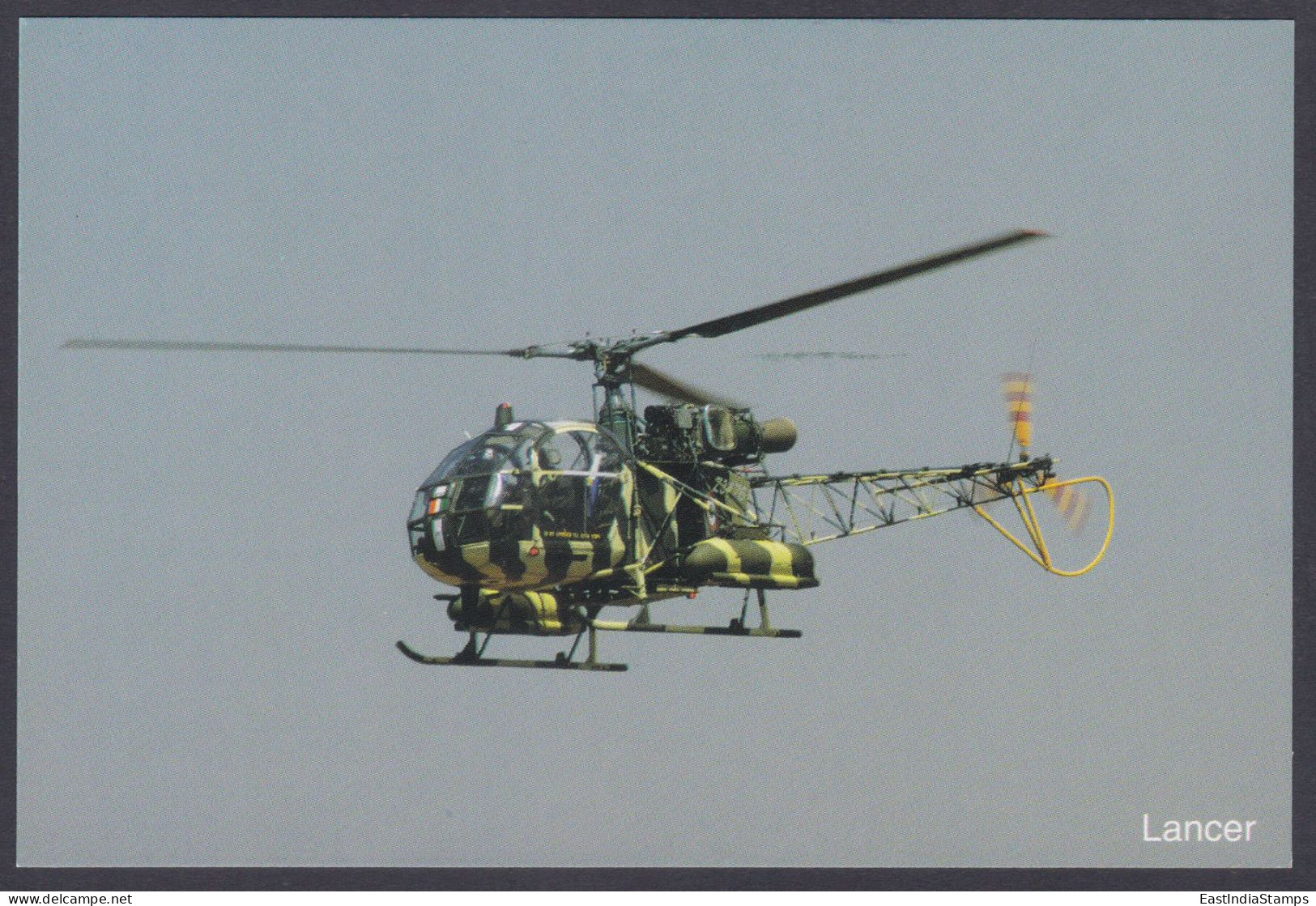 Inde India 2007 Mint Postcard Bangalore Air Show Italian Military Helicopter, Aircraft - Inde