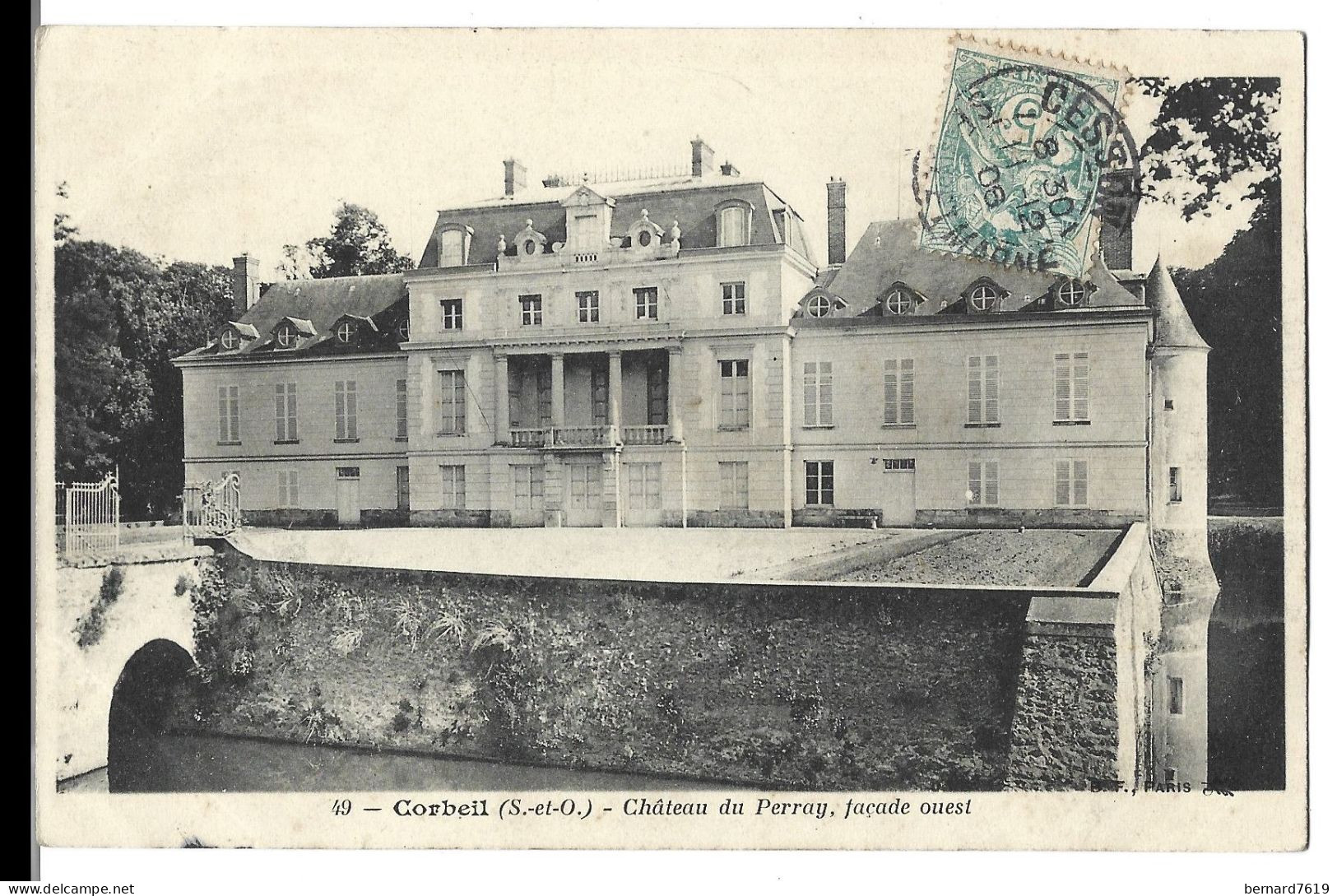 91  Corbeil  Essonnes  -  Chateau Du Perray,facade Ouest - Corbeil Essonnes