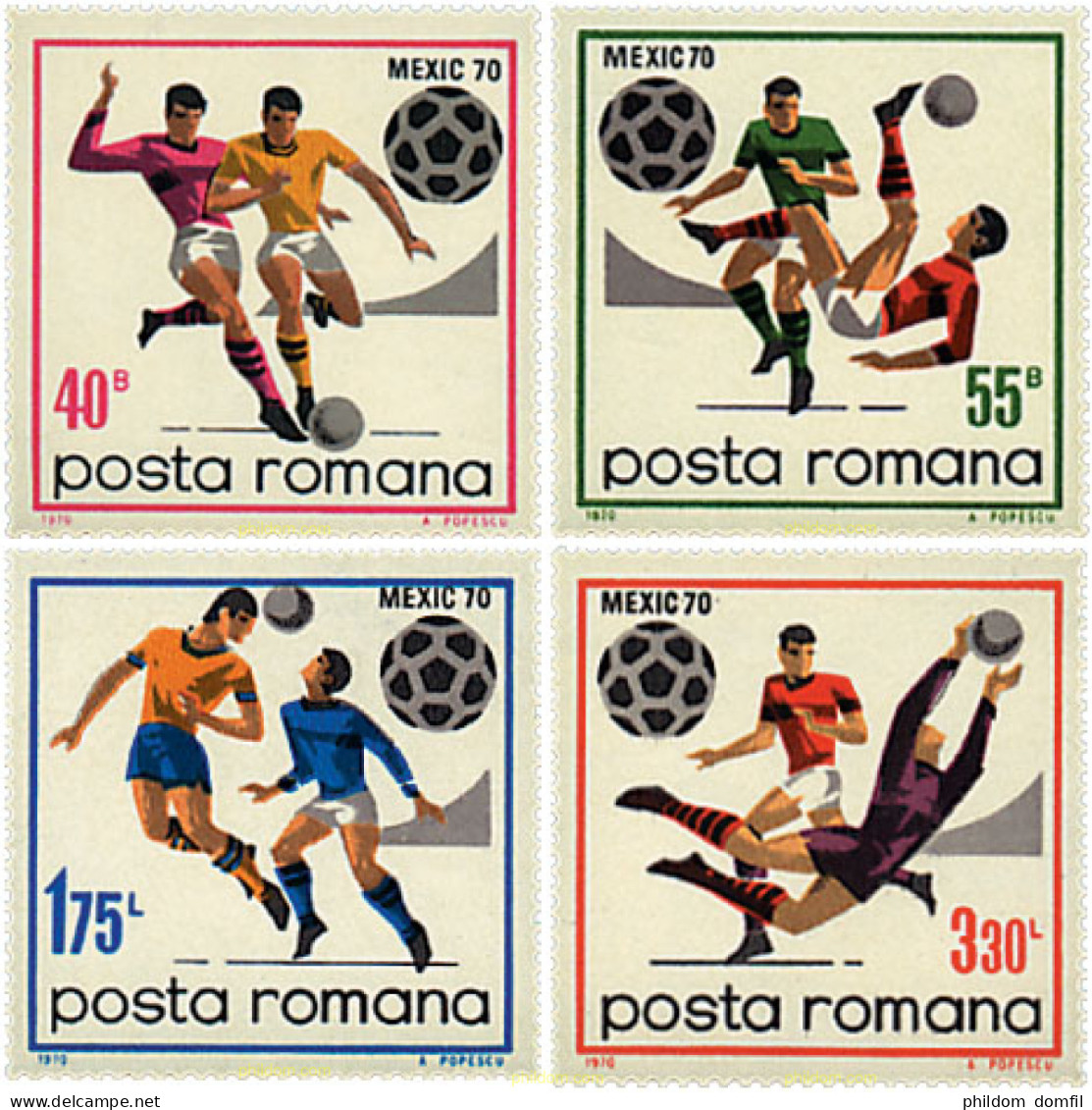 61945 MNH RUMANIA 1970 COPA DEL MUNDO DE FUTBOL. MEXICO-70 - Other & Unclassified