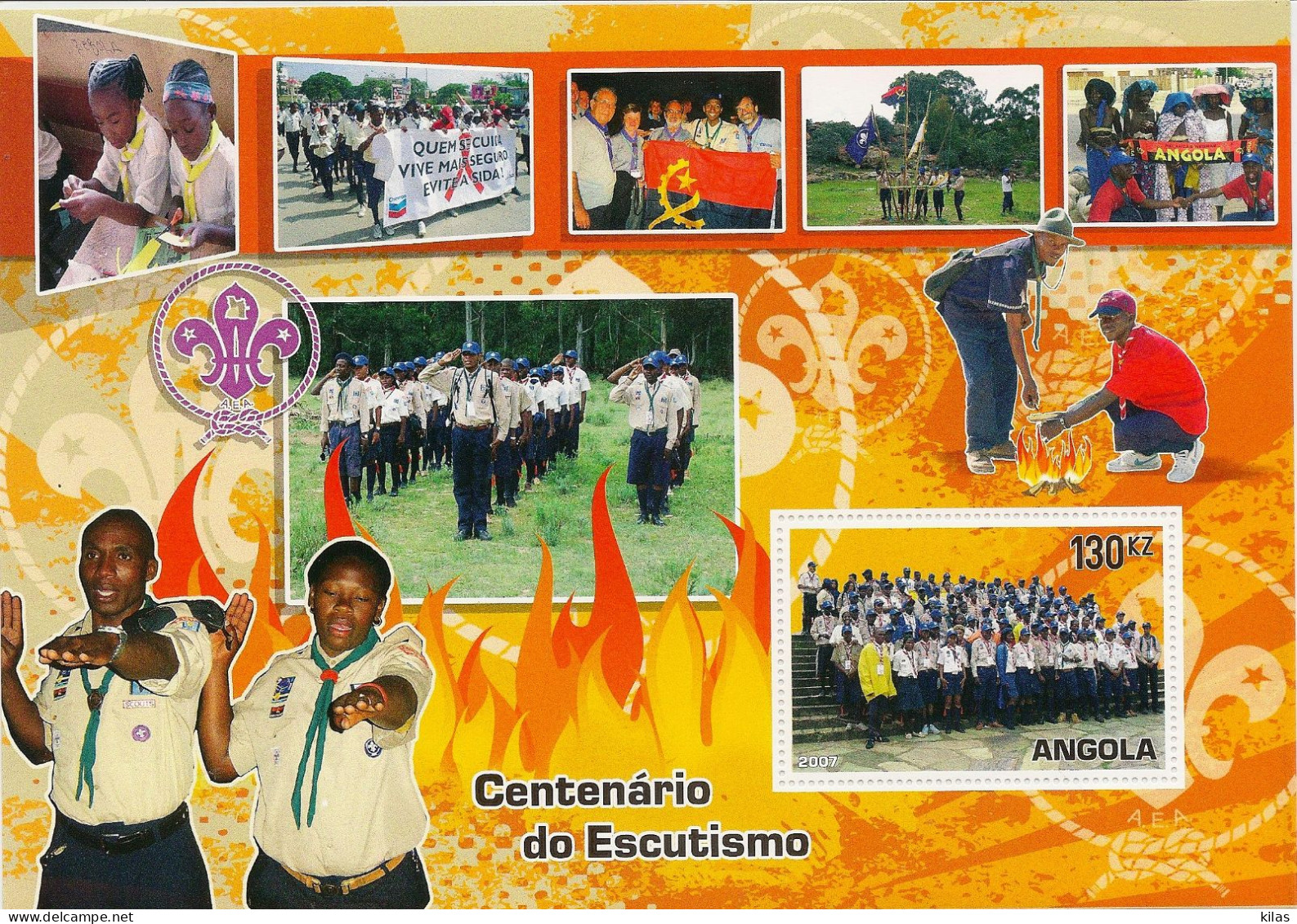 ANGOLA 2007 CENTENARY OF SCOUTING MNH - Angola