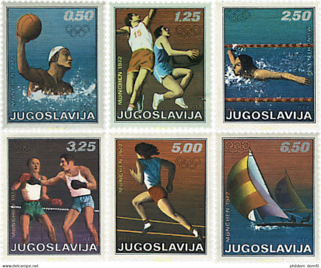 67181 MNH YUGOSLAVIA 1972 20 JUEGOS OLIMPICOS VERANO MUNICH 1972 - Unused Stamps