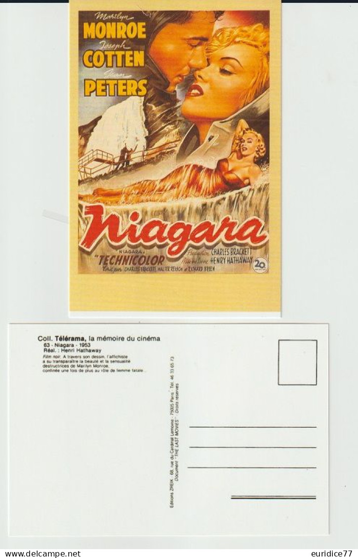 MARILYN MONROE Postcard Publicidad 3 - Publicité