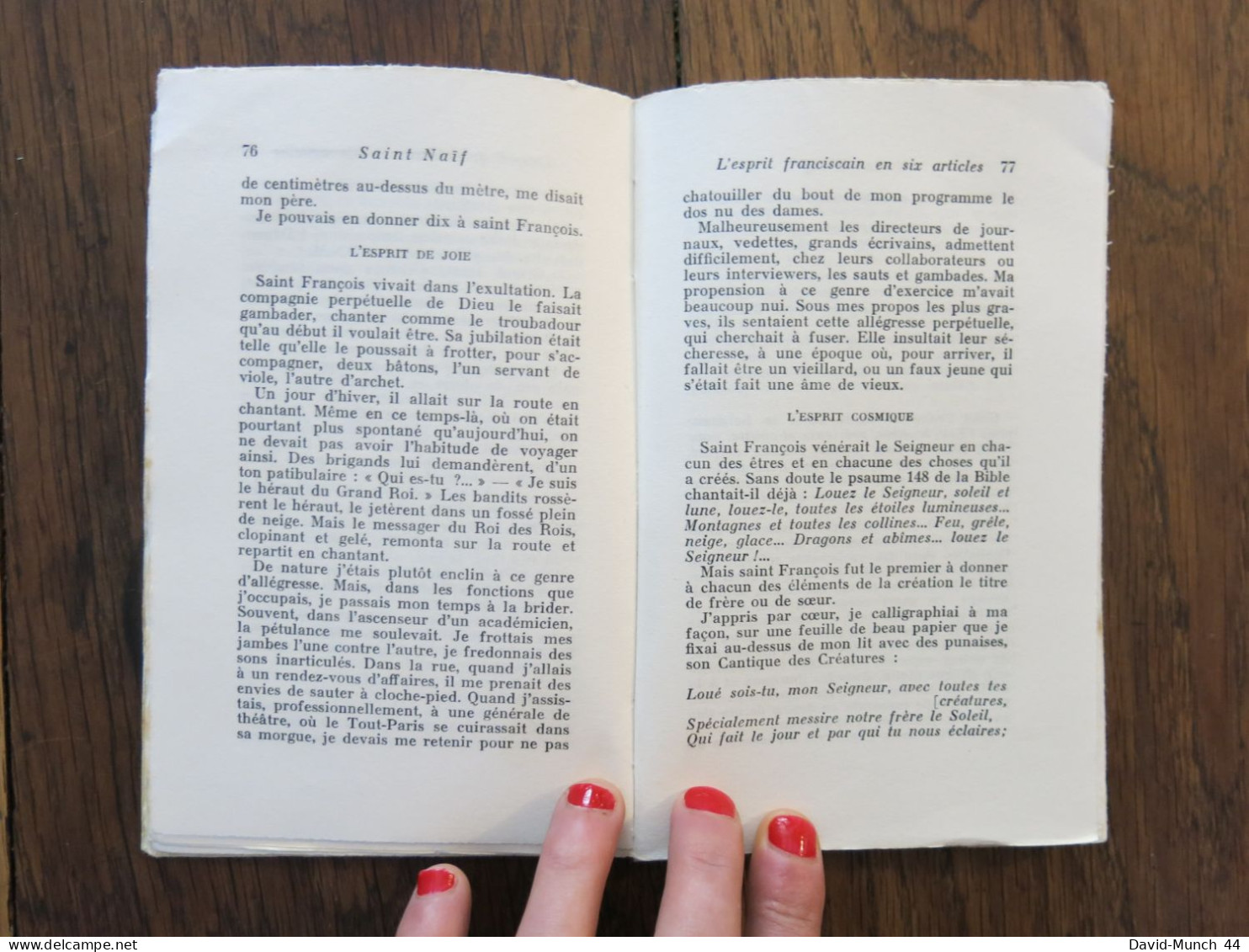 Saint Naïf de Paul Guth. Editions Albin Michel. 1959, exemplaire dédicacé par l'auteur