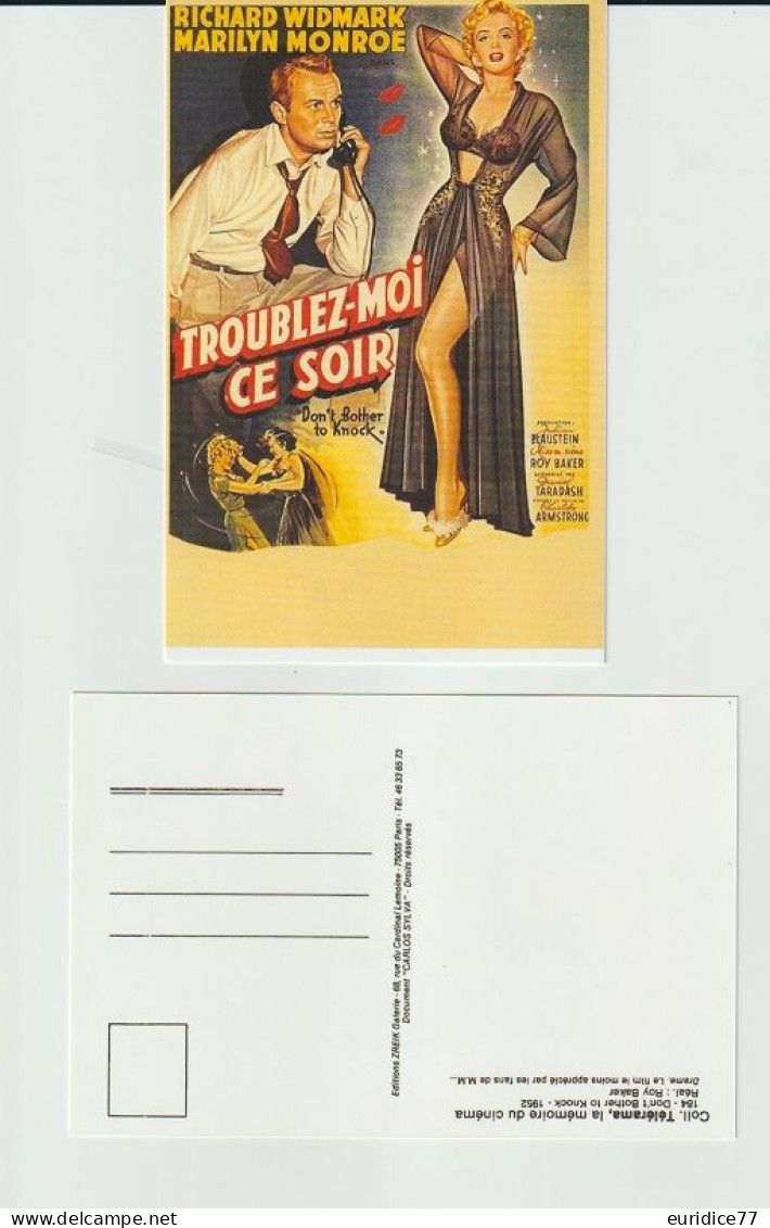 MARILYN MONROE Postcard Publicidad 8 - Advertising