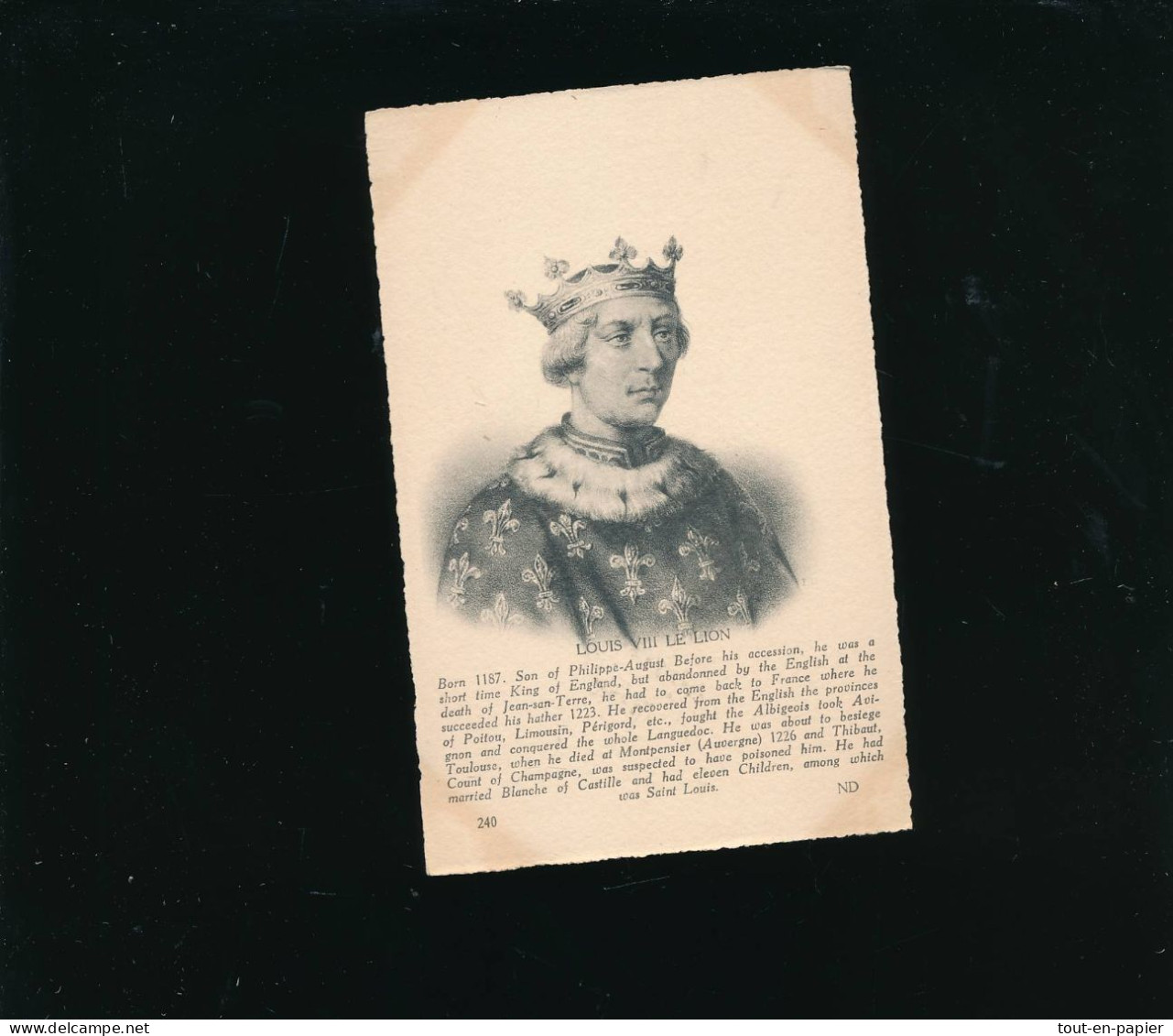 CPA  Histoire - Homme Célèbre - ND Photo - Louis VIII Le Lion - Geschichte