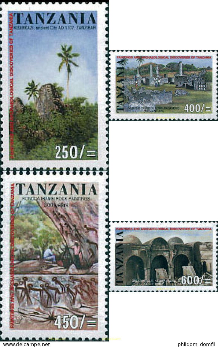 119450 MNH TANZANIA 2002 PINTURA Y ARQUEOLOGIA - Tansania (1964-...)