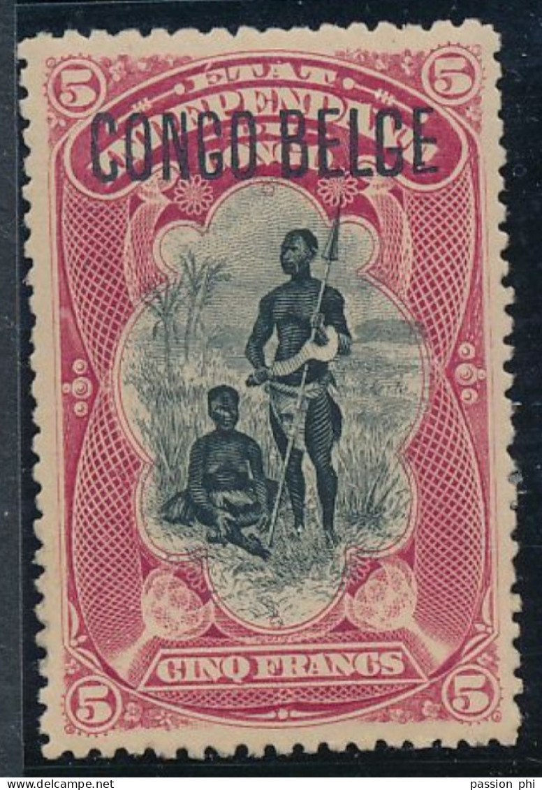 BELGIAN CONGO 1909 ISSUE COB 48 PLATE POSITION 19 LH - Nuevos