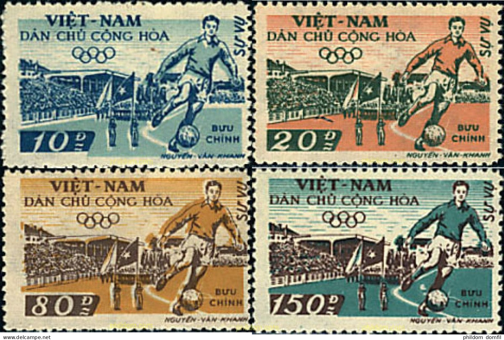 37724 MNH VIETNAM DEL NORTE 1958 NUEVO ESTADIO DE HANOI - Viêt-Nam