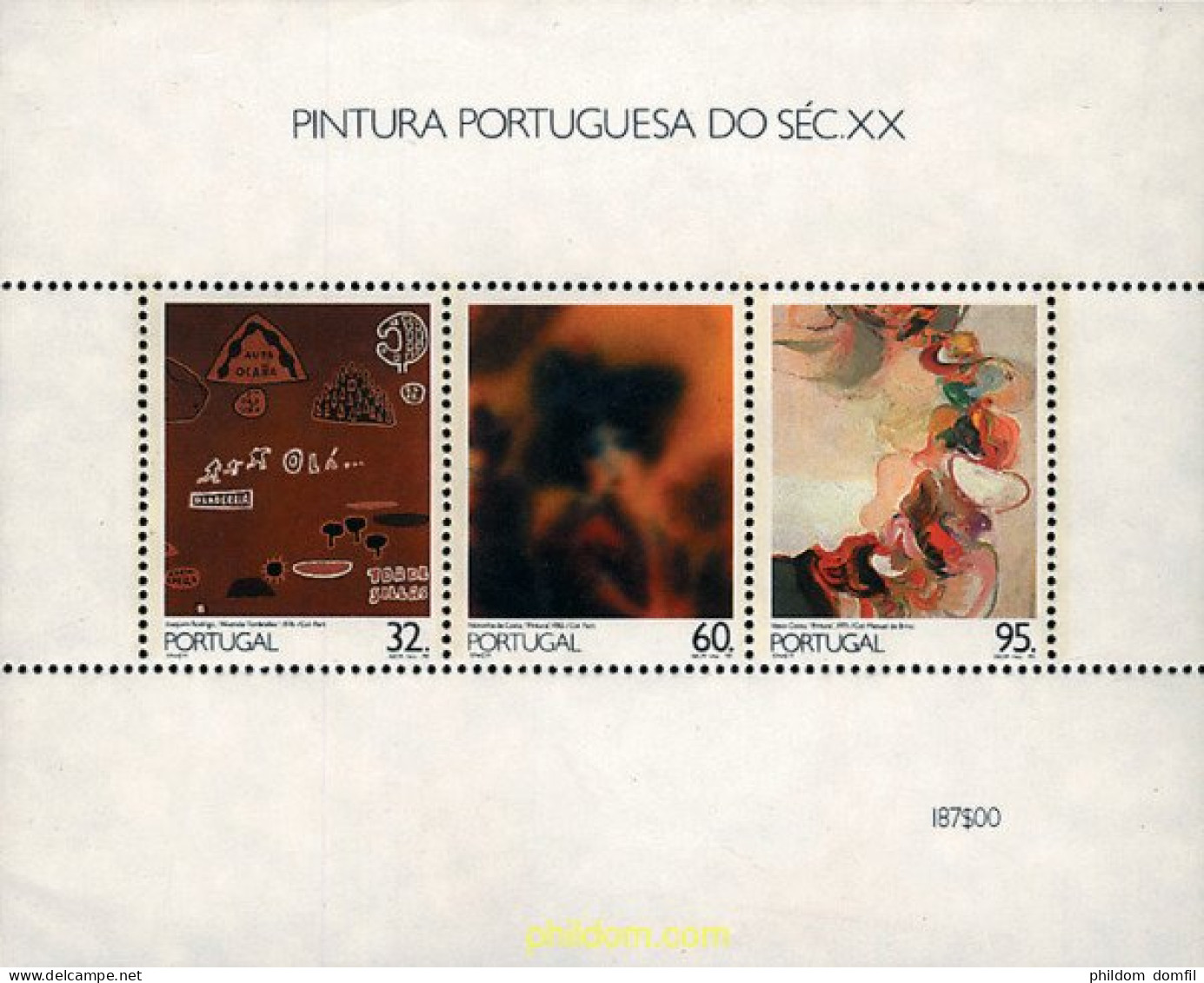 88370 MNH PORTUGAL 1990 PINTURAS PORTUGUESAS DEL SIGLO XX - Autres & Non Classés