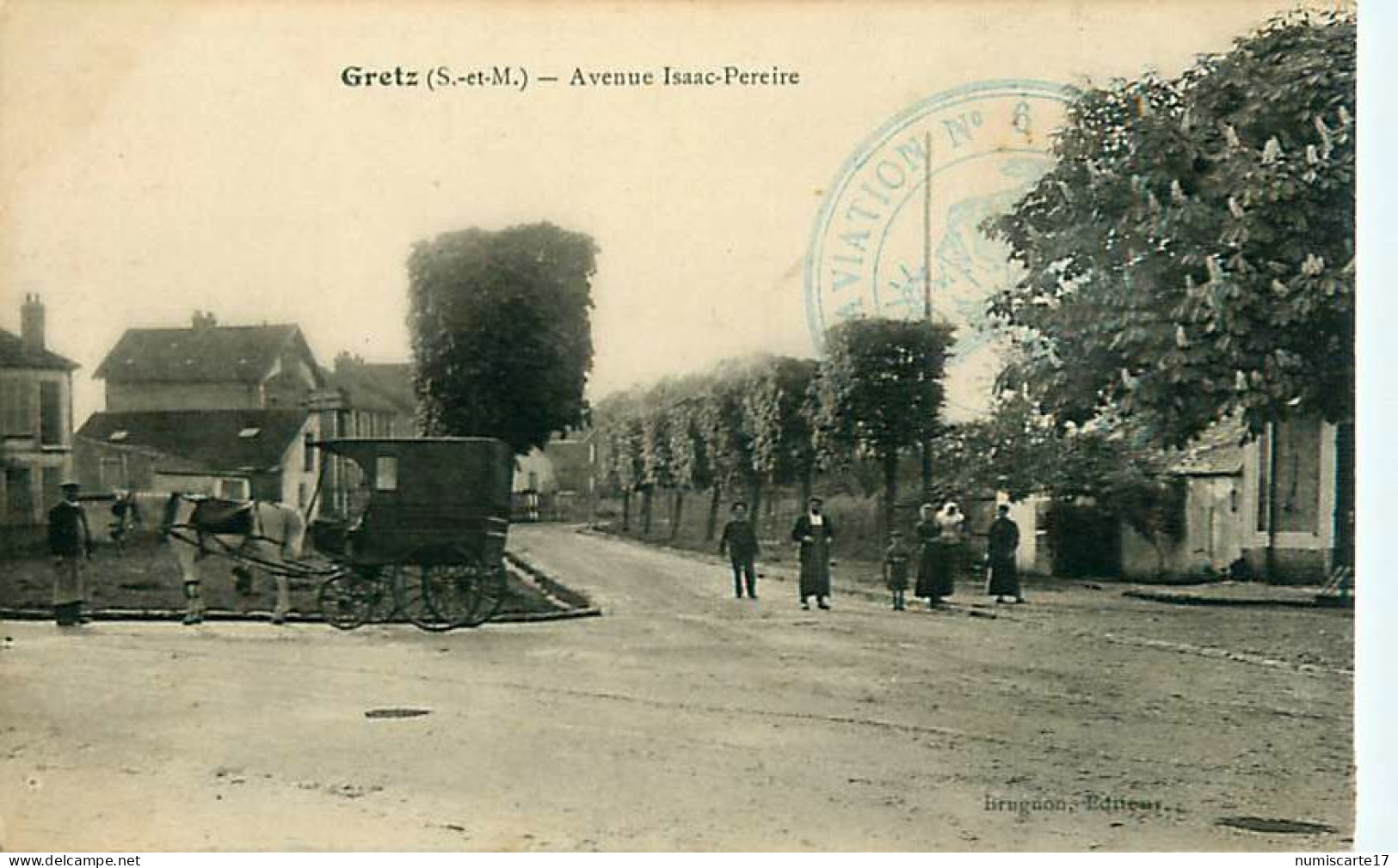 Cpa GRETZ 77 Avenue Isaac Pereire - Animée - - Gretz Armainvilliers