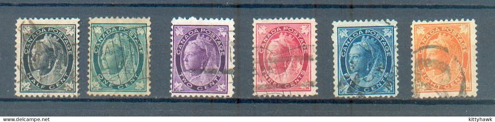 C 148 - CANADA - YT 54 à 58 - 60 ° Obli - Used Stamps