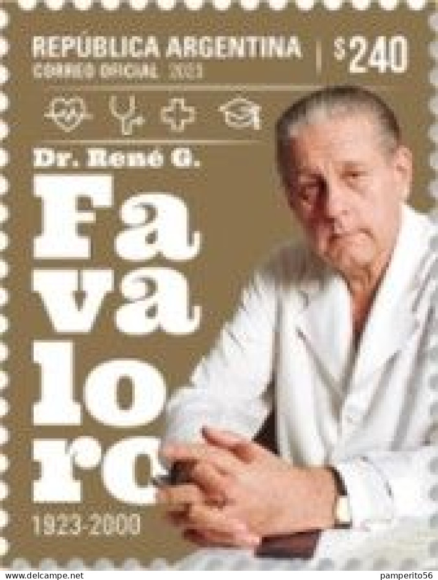 ARGENTINA - AÑO 2023 - Centenario Del Nacimiento Del Cirujano Cardíaco Dr. René G. Favaloro, 1.923 - 2.000 - MNH - Unused Stamps