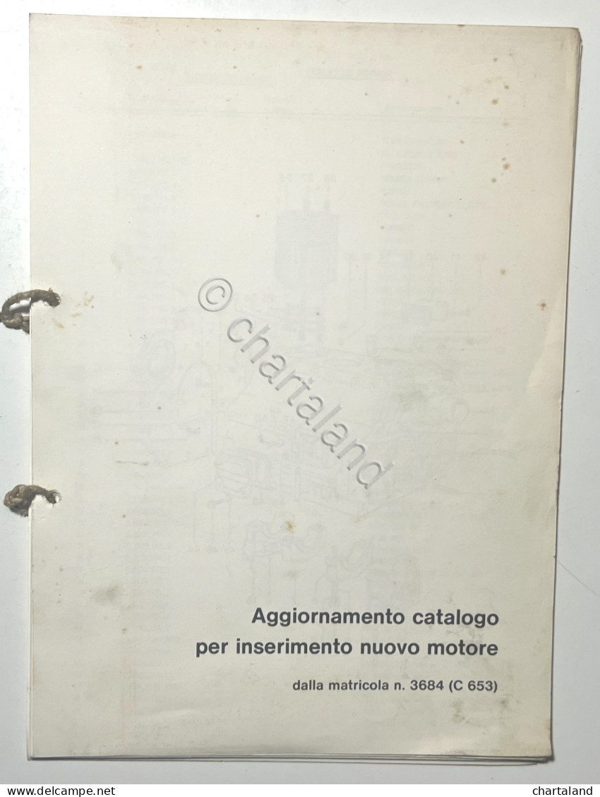 Aggiornamento Catalogo Per Inserimento Nuovo Motore - C 653 - Anni '80 - Sonstige & Ohne Zuordnung
