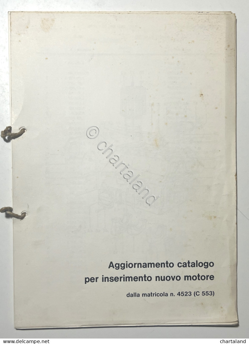 Aggiornamento Catalogo Per Inserimento Nuovo Motore - C 553 - Anni '80 - Andere & Zonder Classificatie