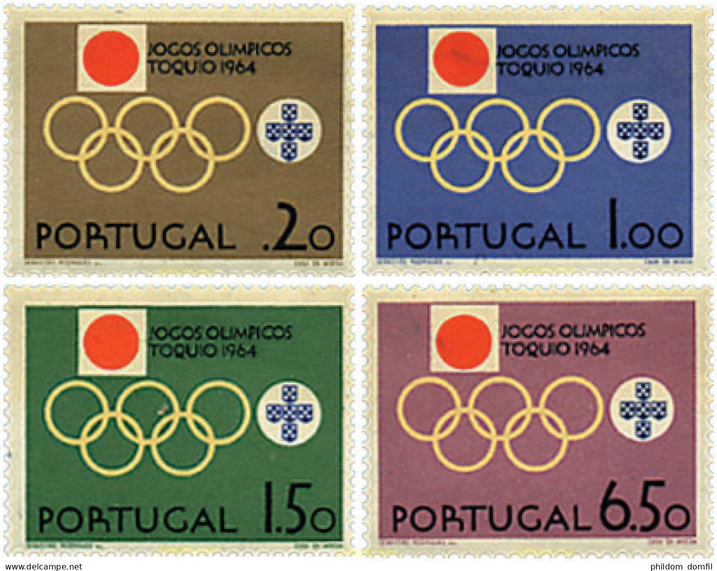 69278 MNH PORTUGAL 1964 18 JUEGOS OLIMPICOS VERANO TOKIO 1964 - Andere & Zonder Classificatie