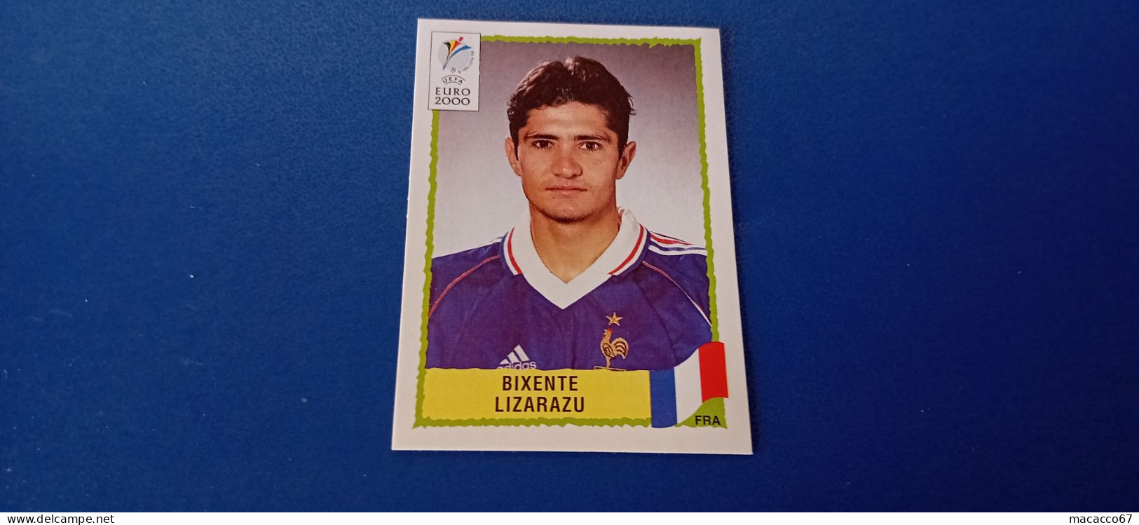 Figurina Panini Euro 2000 - 343 Lizarazu Francia - Edizione Italiana