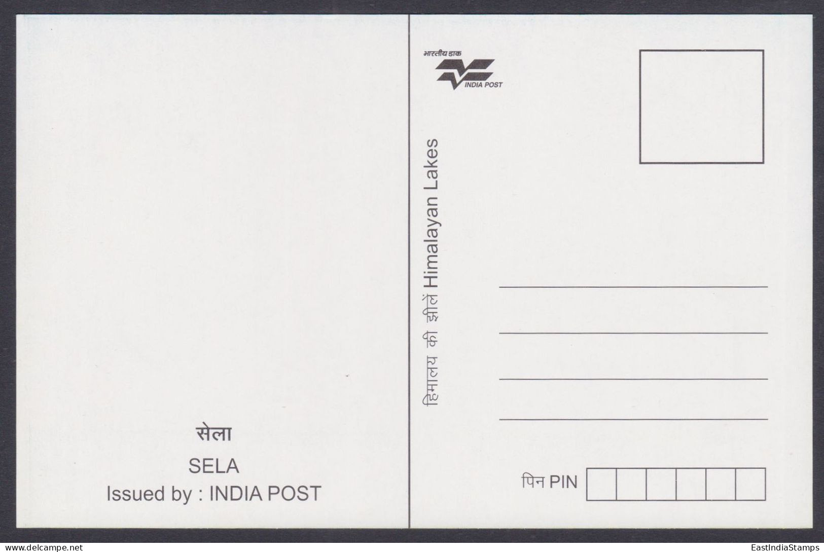 Inde India 2006 Mint Postcard Himalayan Lakes, Mountain, Mountains, Lake, Sela - India