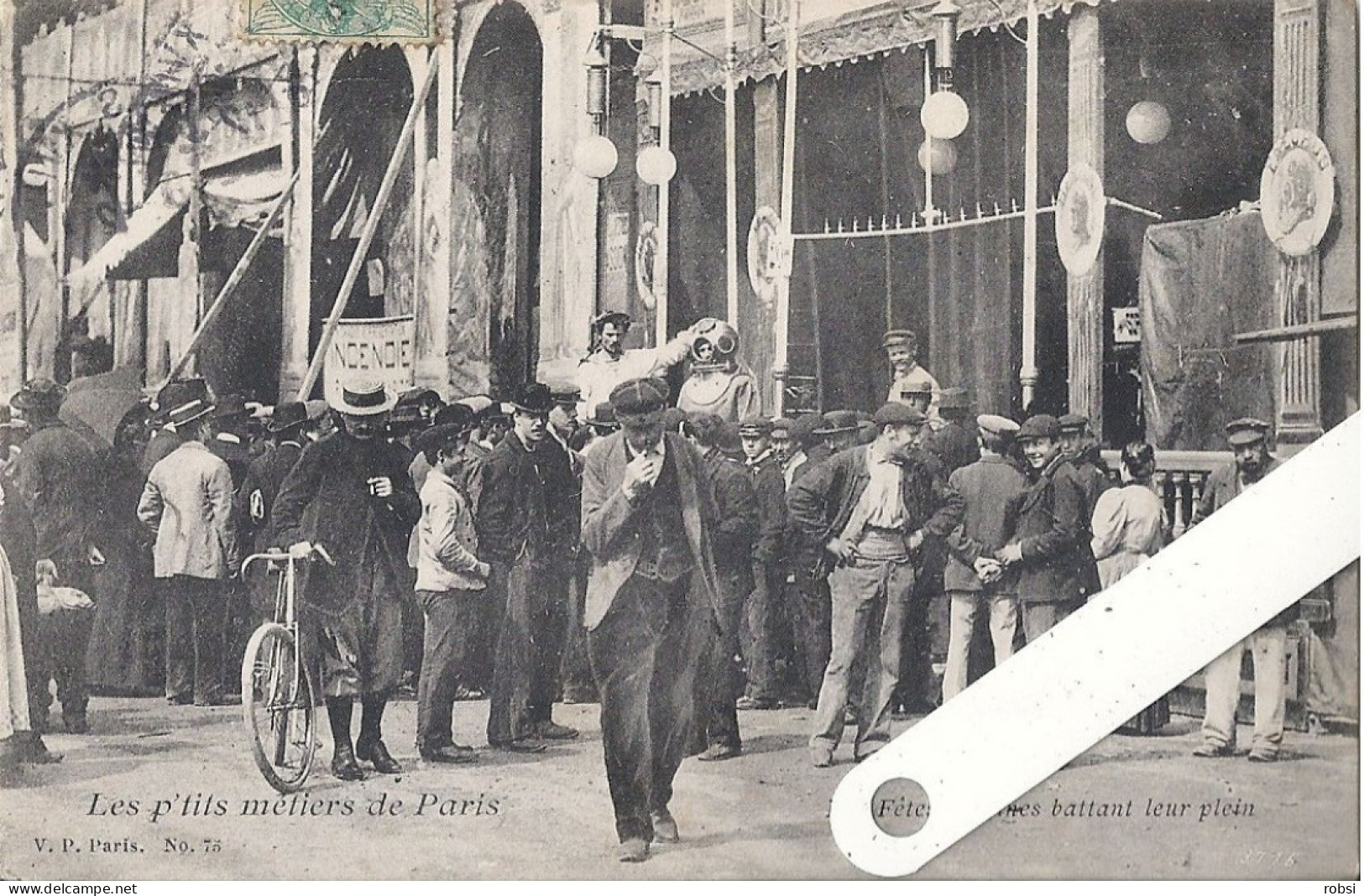 75 Paris, Les P'tits Métiers (Atget), V.P. N°75 Nos Fêtes Foraines Battant Leur Plein,  D5288 - Petits Métiers à Paris