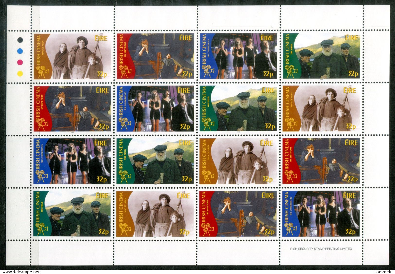 IRLAND 968-971 KB Mnh - Film, Kino, Cinema - IRELAND / IRLANDE - Blocks & Sheetlets