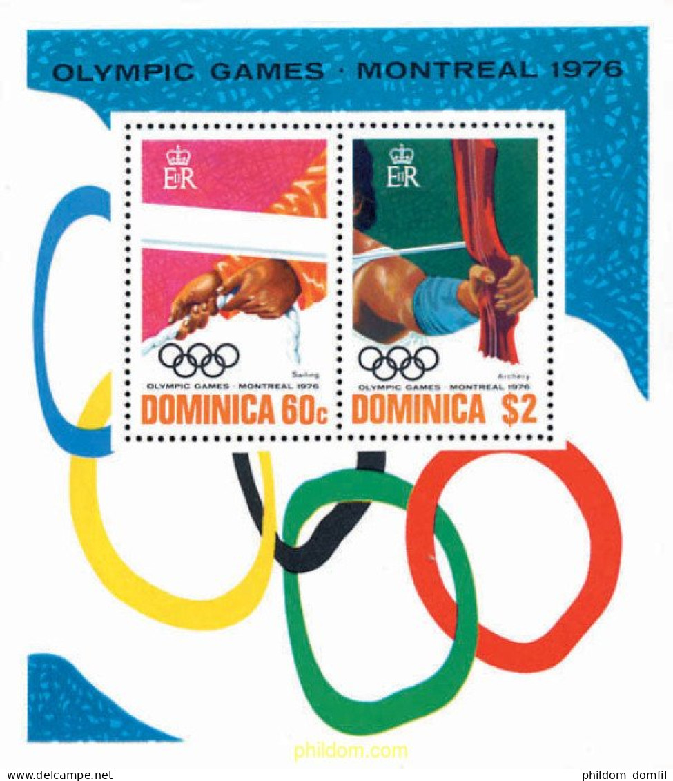 54266 MNH DOMINICA 1976 21 JUEGOS OLIMPICOS VERANO MONTREAL 1976 - Dominica (...-1978)