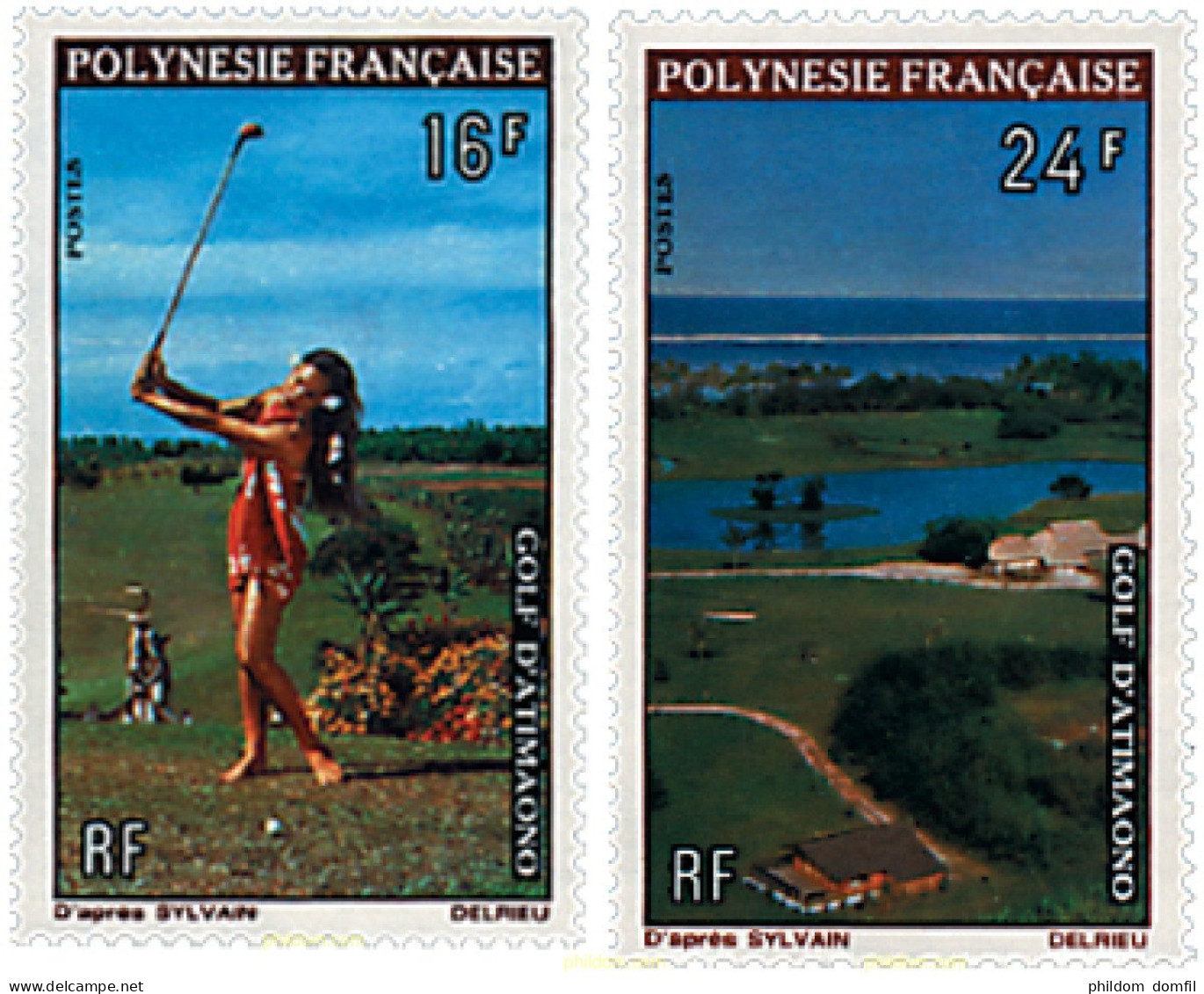 43530 MNH POLINESIA FRANCESA 1974 CAMPO DE GOLF ATIMAONO - Ongebruikt