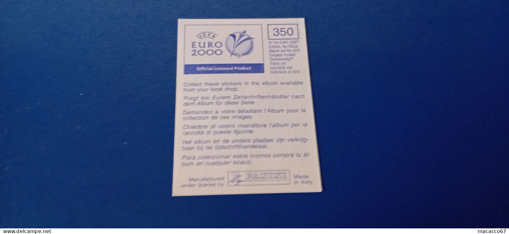 Figurina Panini Euro 2000 - 350 Micaud Francia - Italienische Ausgabe