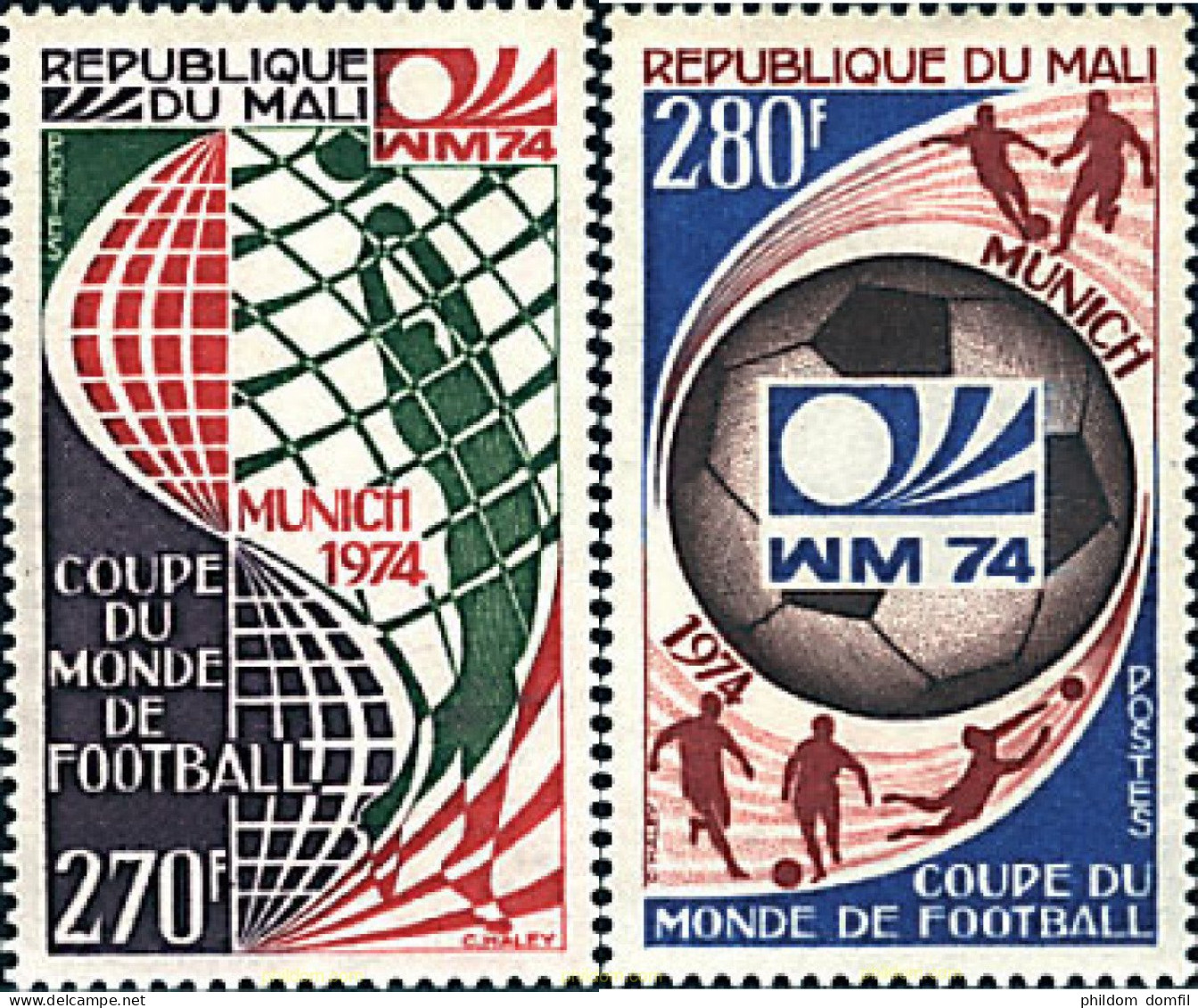 52802 MNH MALI 1974 COPA DEL MUNDO DE FUTBOL. ALEMANIA-74 - Mali (1959-...)